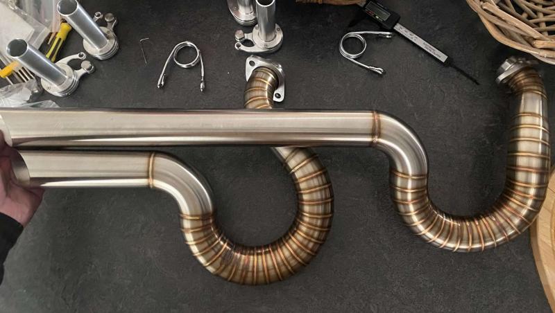 Handmade Auspuff 270 double pipe