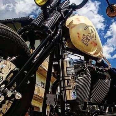 Psychodelicparts Emergency Fuel Bottle Benzinflasche Harley