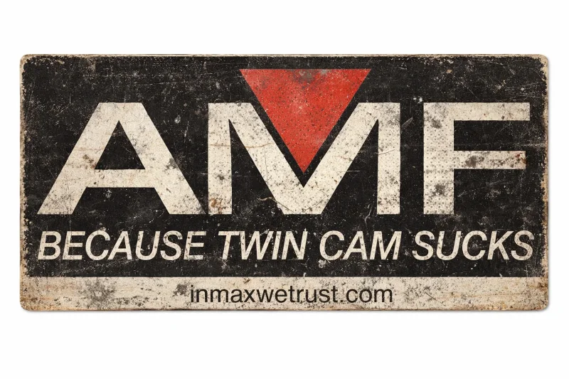 Sticker AMF TwinCam SUCKS