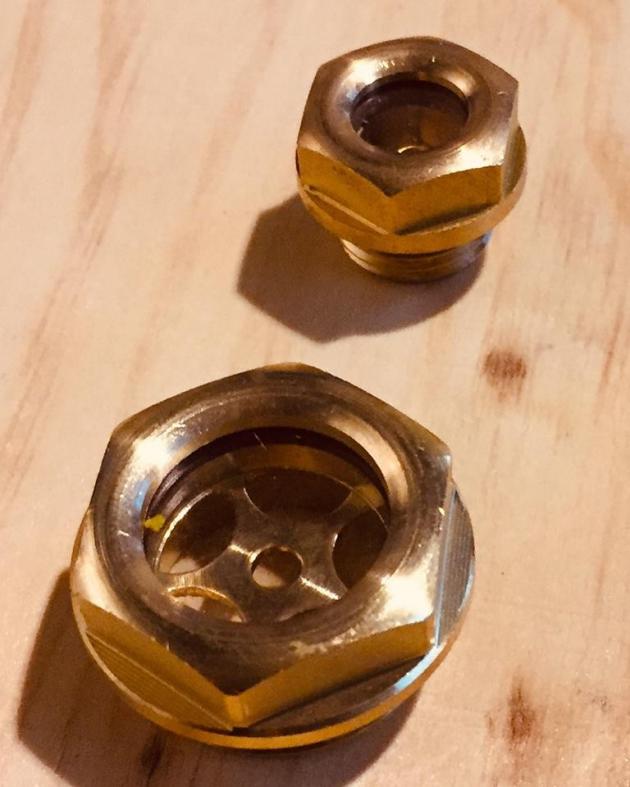 Porthole brass M22,x1,5