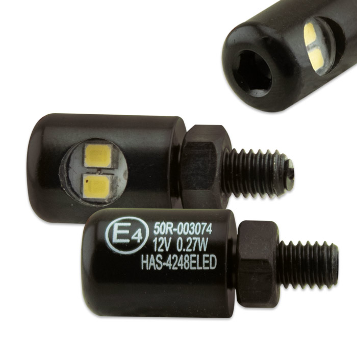 Schwarze Kennzeichenbeleuchtung BYTE 6mm E geprüft